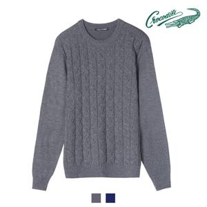 [크로커다일] 케이블 라운드 니트 CDAA4KR4311