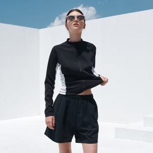 여성 릴렉스핏 비키니 팬티 내장 워터 보드숏 반바지  L_4A0225