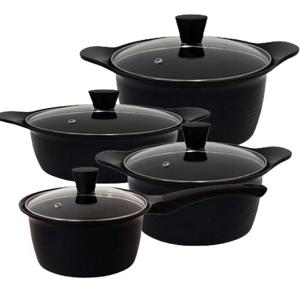 퀸센스 블랙에디션 IH인덕션 코팅냄비4종18+20+24+24전골