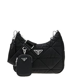 [로로모다] 프라다 로고 패대드 여성 숄더백/1BC151-RDJN-F0002