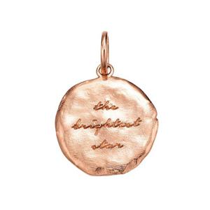 [모아르] 18K 펜던트 메달 레터링 코인 팬던트