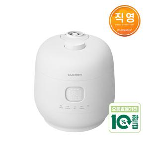 [가전 환급 10%] 쿠첸 브레인 풀스텐 듀얼프레셔 10인용 IH밥솥 퓨어화이트 CRH-TWS1010MW