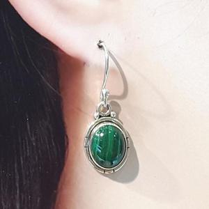 [블루케이] 말라카이트 원석귀걸이231105-08탄생석