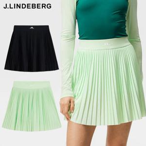 제이린드버그 골프웨어 여성 골프 치마 / 여자 빈스 미니 스커트 / 선레이 플리츠 메쉬 / GWSD08261 M037
