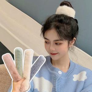 올림머리 묶음머리 원터치 페이크퍼 밴드 USK-234