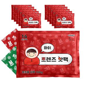 마이 프렌즈 중형 핫팩 100g 10매 HOT 난로 캠핑 군인 군용 국산