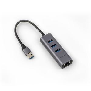 위즈플랫 WIZ-HR34 V2 USB허브 USB3.2 Gen1 3포트 기가비트 유선랜 초소형 알루미늄 자동절전 기능 탑재
