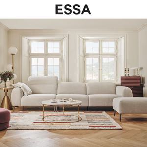 [에싸] 아이브 4인 헤드기능 카시미라 패브릭 소파+스툴