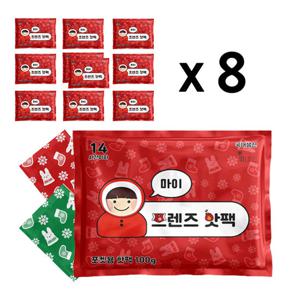 마이 프렌즈 중형 핫팩 100g 80매 hotpack 난로 캠핑 군인 군용
