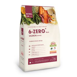 네츄럴랩 6제로+ NO.04 가수분해 강아지 사료 연어 시니어 1.2kg