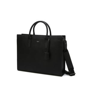 [헤지스ACC] 블랙 소가죽 서류가방 HJBA4E650BK