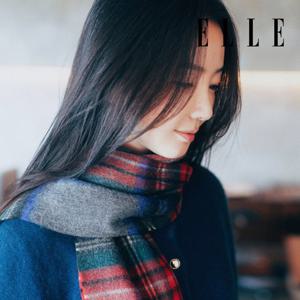 [엘르(스카프)]슈가체크 캐시미어 머플러 SE34MC001