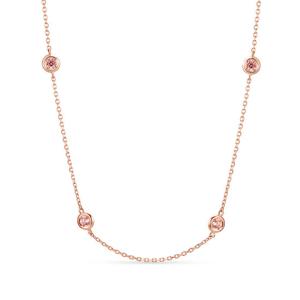 [도로시] 14k 코지 베즐 핑크 랩 다이아몬드 목걸이