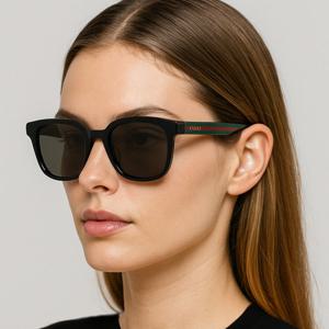 구찌 선글라스 GG0847SK 001 삼선 뿔테 명품 아시안핏 블랙 사각