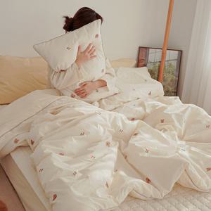 바이오워싱 체리곰 순면 차렵이불 단품 퀸(Q)