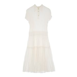 [엘러브] 샤넬 셔링 원피스 38 아이보리 9ET0842