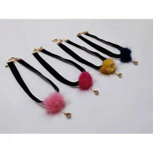 스타일리시 비비드 엣지있는 밍크 초커목걸이