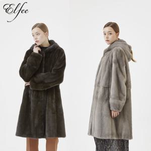 [엘페]후드 스킨온스킨 유색 밍크 휘메일 코트(E7W3EC08_)