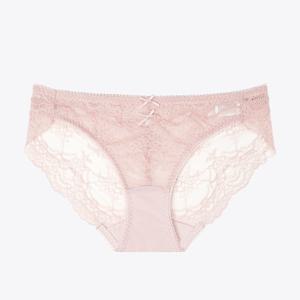 [섹시쿠키]리본 디테일 뒷판 트임 핑크 레이스 팬티 SCWPZA22