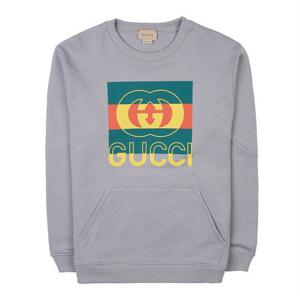 [구찌 키즈] 로고 프린팅 맨투맨 732466 XJEZT 1031 (10-12)