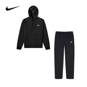 [나이키]나이키 츄리닝  BV2655-010 일자후드세트 블랙 국내AS