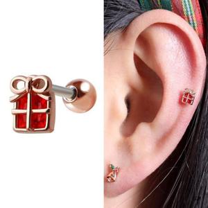 써지컬 크리스마스 성탄절 선물 상자 피어싱
