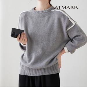ATMARK (77까지)숄더라인파이핑니트_AA39KN054G