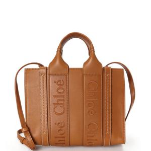 끌로에 레더 토트 우디백 26 브라운 CHC23US397 I60 247