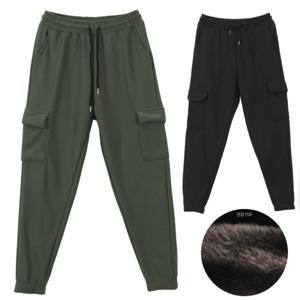 [제니유]제니유 렉쉬 남성용 온장고 방한 기모 카고 조거 팬츠