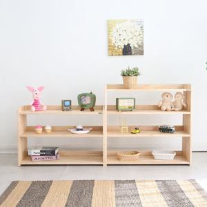 스코나 애거트 2단 3단 원목 교구장 책장 2종세트