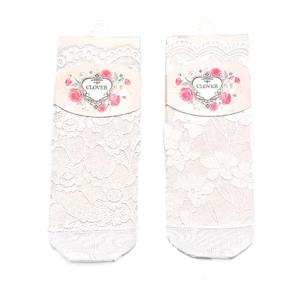 여름여자발목양말 흰색 레이스양말 꽃무늬 시스루 덧신 양말 스