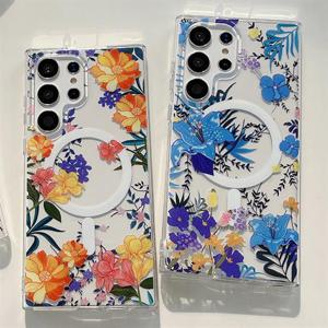 갤럭시S25 24 23 22플러스 울트라 엣지 FE 맥세이프플라워케이스