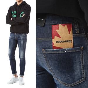 디스퀘어드 메이플 패치 레드페인트 진청진/71LB0778