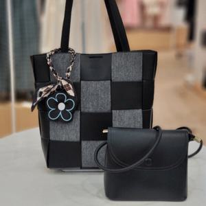 [몽크로스]체크 세로형 쇼퍼백/ WT68730_BP