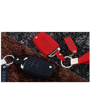 쌍용 티볼리 고급 스웨이드 자동차 차키 홀더 블랙