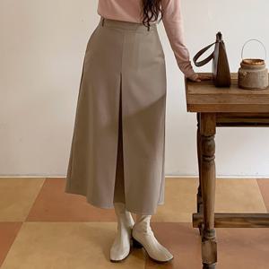 [린다샵]비닉스 뒷 밴딩 원 핀턱 롱 스커트