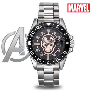 [정품] 디즈니 마블 아이언맨 남성 메탈 손목시계 MA002-IRWBK