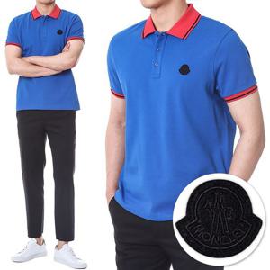 몽클레어 로고패치 배색 PK 카라 티셔츠/8A00012 84454 72K