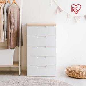 아이리스 밀리 5단 레일 서랍장 수납함 옷장 HG-555