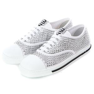 미우미우 크리스탈 스터드스니커즈/5E655D 3F3V F0009