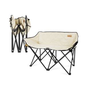 모아캠핑 더블 2인 캠핑의자 폴딩 접이식 커플 밴치 MCC-2MA