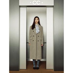 [CC콜렉트] 더블 롱코트 (C234MSG023)