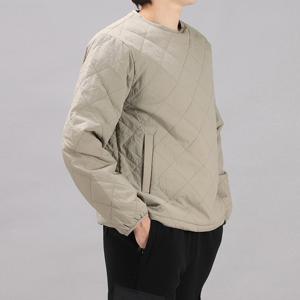 오버핏 다이아퀄팅 패딩 맨투맨 PWPD3936