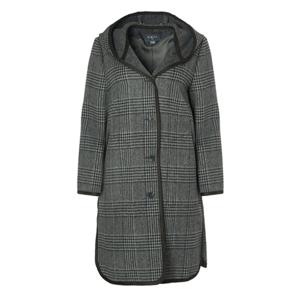 리본 체크무늬 모혼방 코트 RC8-LC900