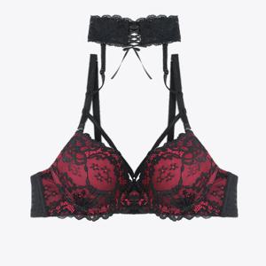 [섹시쿠키]크리스마스 초커 스트링 레드 브라 SCWBZB01