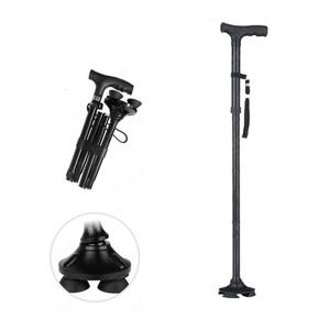 4단 접이식 길이조절 휴대용 지팡이