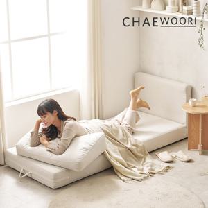 푹쉼 무빙 아쿠아텍스 접이식 소파베드 1인용 암리스 소파