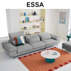 [에싸] 브로우 컴팩트 4인 리프트기능 카시미라 패브릭 소파+스