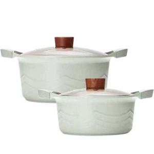 키친아트 홈앤 IH 인덕션 세라믹 코팅 냄비 2종 20+24