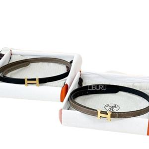 (명품) 에르메스 포커스 여성 가죽 슬림 벨트 13mm